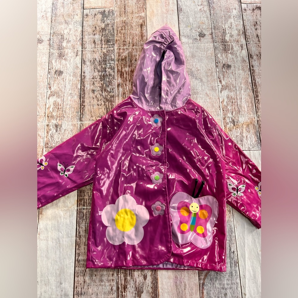 Kidorable butterfly and flower rain coat size‎ 3T